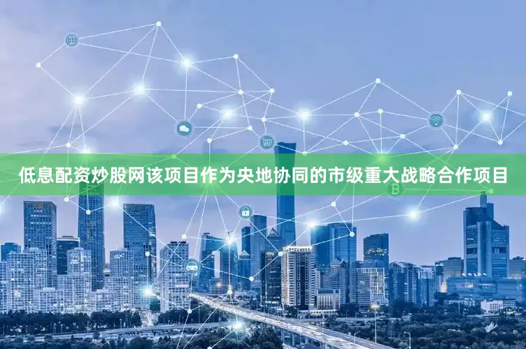低息配资炒股网该项目作为央地协同的市级重大战略合作项目